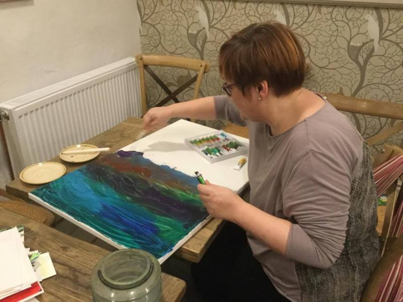 42. Paint a&nbsp;canvas